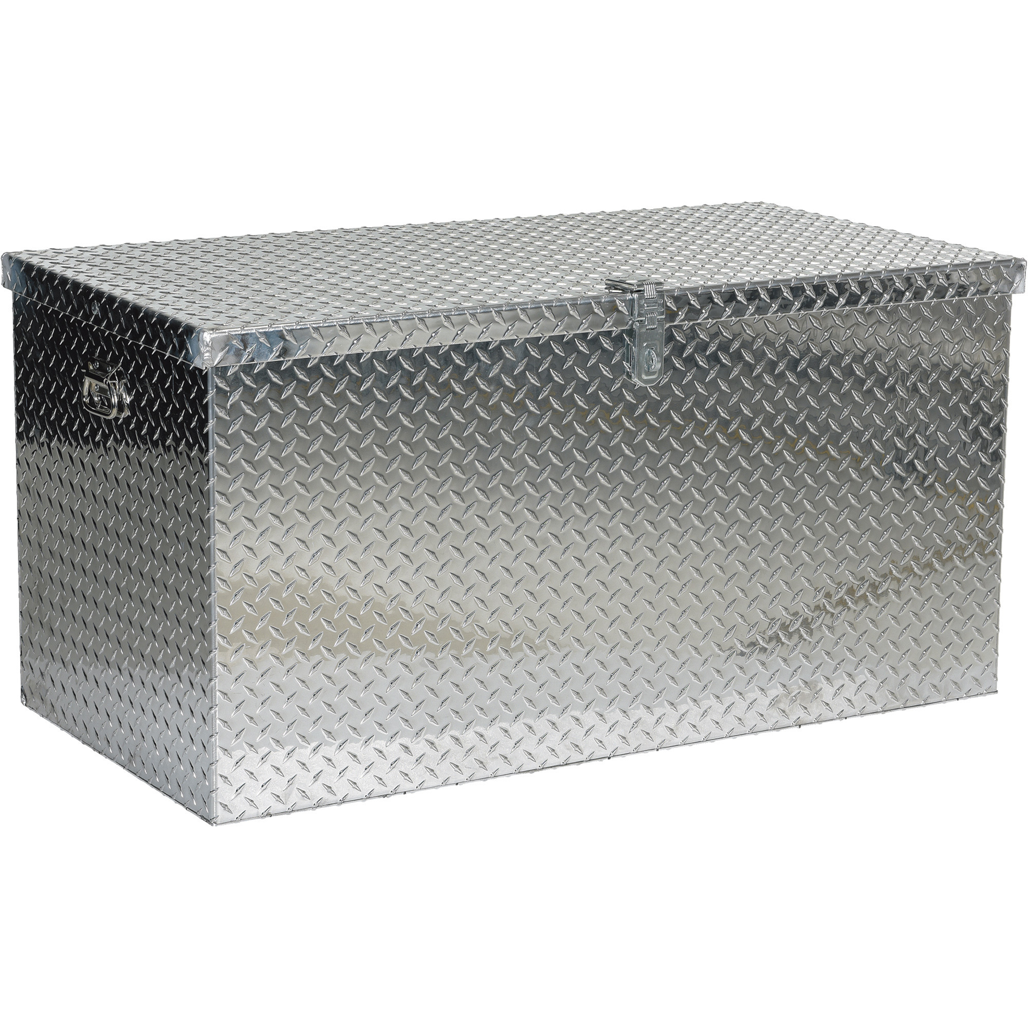 Vestil Aluminum Treadplate Portable Toolbox - 48in.W x 24in.D x 24in.H, 2500-Lb. Capacity, Model# APTS-2448